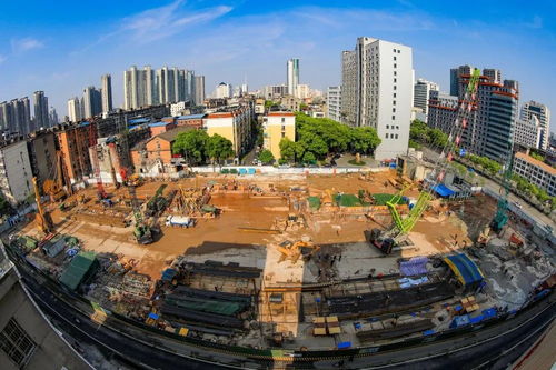 南昌地鐵4號線丁公路北站完成圍護(hù)結(jié)構(gòu)施工 圖